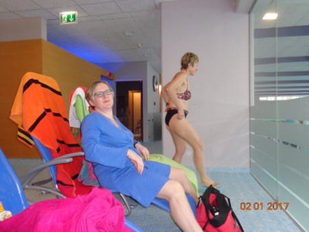 Aber auch die Damen beim Baden . . . . .